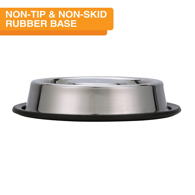 Neater Pet Brands Stainless Steel Slow Feed Bowl - Non-Tip & Non-Skid - Stops Dog Food Gulping, Bloat, Indigestion, and Rapid Eating (3/4 Cup) 3/4 Cup - PawsPlanet Australia