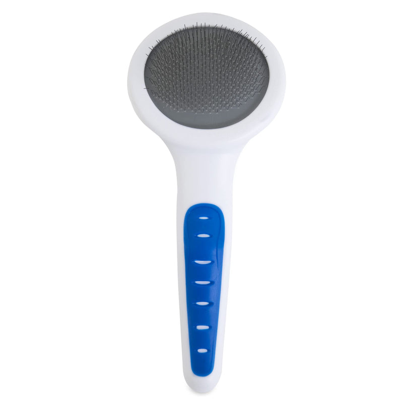 Petmate GripSoft Cat Brush, White & Blue, One Size - PawsPlanet Australia