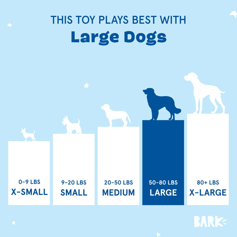 Barkbox Lady Liberty Ball 2-in-1 Dog Toy - Plush Squeaky Toy for Large Dogs | Large Liberty Ball - Large - PawsPlanet Australia