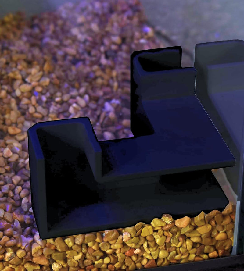 Chatelet Aquarium Underground Tunnel | Fish & Shrimp Hideout for Aquariums | Unique Underground Viewing Tunnel | Made in USA (Corner Tunnel, Black) Corner Tunnel, Black - PawsPlanet Australia