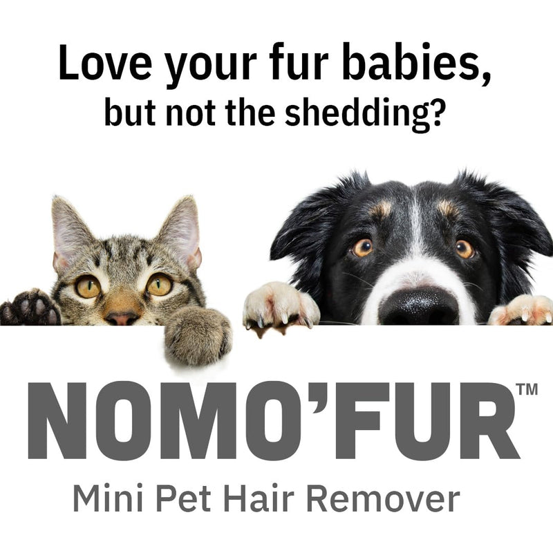 NOMO'FUR Mini Pet Hair Remover, Car Detailing Supplies, Carpet Dog Hair Remover for Car Interior, Auto Detailing, Pet Hair Removal for Dogs and Cats for Couch, Furniture, Carpet (Pink) Pink - PawsPlanet Australia