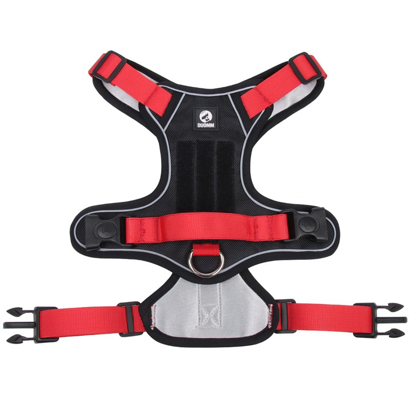 Dog Harness with Handle Tactical Large,No Pull Adjustable Reflective Military Dogs Vest for Labrador Retriever,Husky, German Shepherd Dog (Black/Red, Large) Black/Red - PawsPlanet Australia