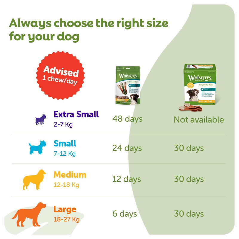 WHIMZEES Toothbrush XS, 48 Pieces – Dog Dental Stix, Size XS, Dog Dental Sticks for Extra Small Breeds, Natural and Grain Free, Rawhide-Free, Vegetarian, No Added Sugar Tasteless Toothbrush XS 360 g (Pack of 1)