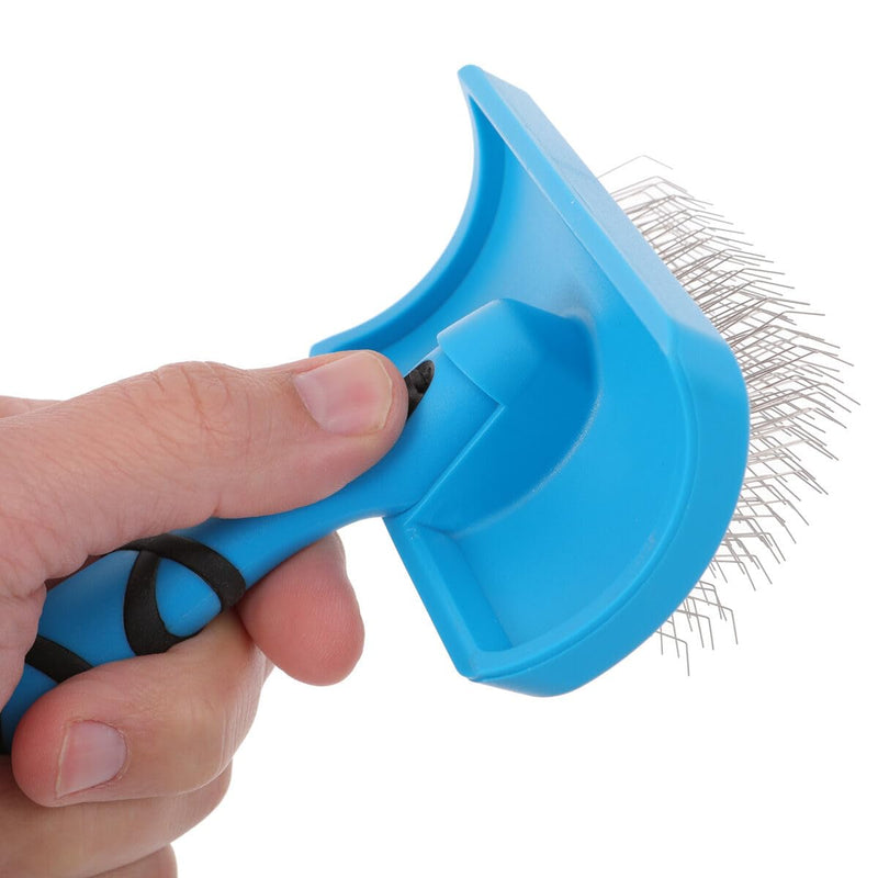 GROOM PROFESSIONAL Amplifier Soft Slicker Dog Brush - Dog Grooming Brush - Perfect Hair Brush For Adding Volume & Removing Tangles - Ideal for Breeds That Require Maximum Volume - Medium - PawsPlanet Australia