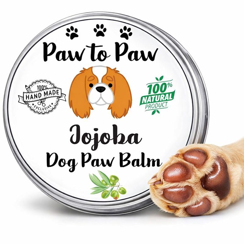Dog Paw & Nose Balm – Jojoba Infused, Alcohol Free, Natural Lick-Safe Paw Protector for Cracked Pads & Dry Nose, Softening Jojoba Oil Moisturiser for Daily Grooming,30ml (Medium) Medium