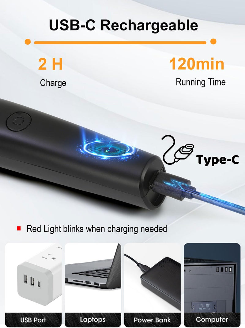 Dog Grooming Clippers 4 in 1 Pet Grooming Kit,2-Speed Cordless Dog Clipper with Nail Grinder,USB-C Rechargeable Paw Trimmer for Small Pets, Dogs, Cats - PawsPlanet Australia