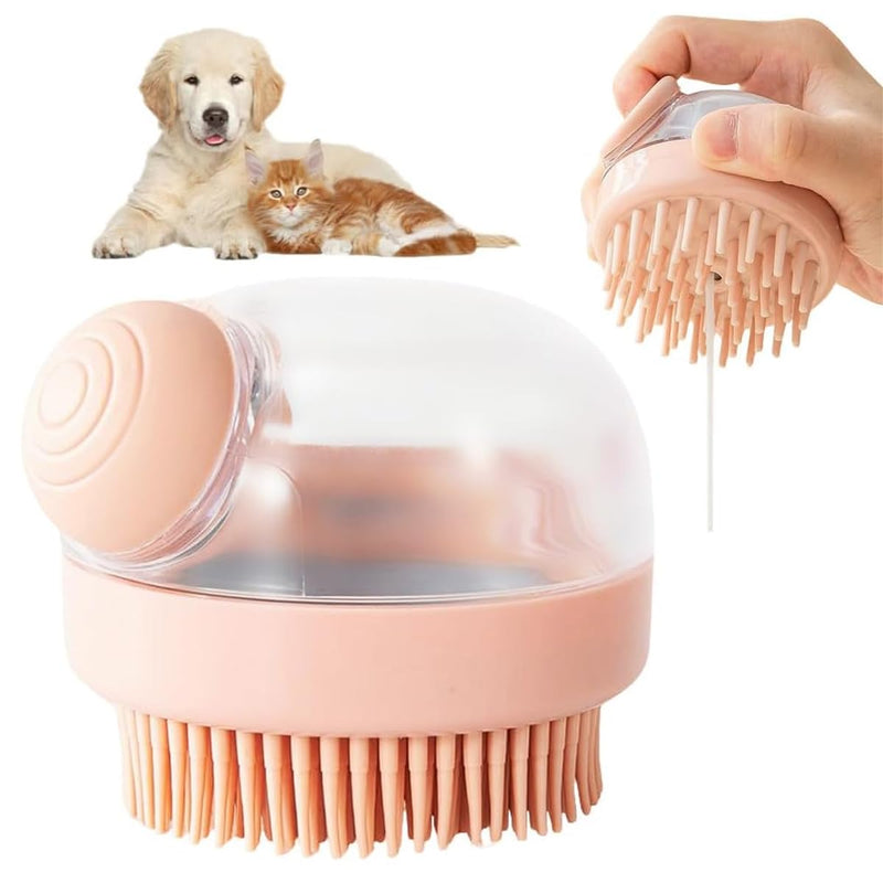 Pet Grooming Bath Massage Brush Dog Cat Bath Brush Pet Massage Dispenser Grooming Shower Brush Bath Shampoo Massage Dispenser Shower Brush - PawsPlanet Australia
