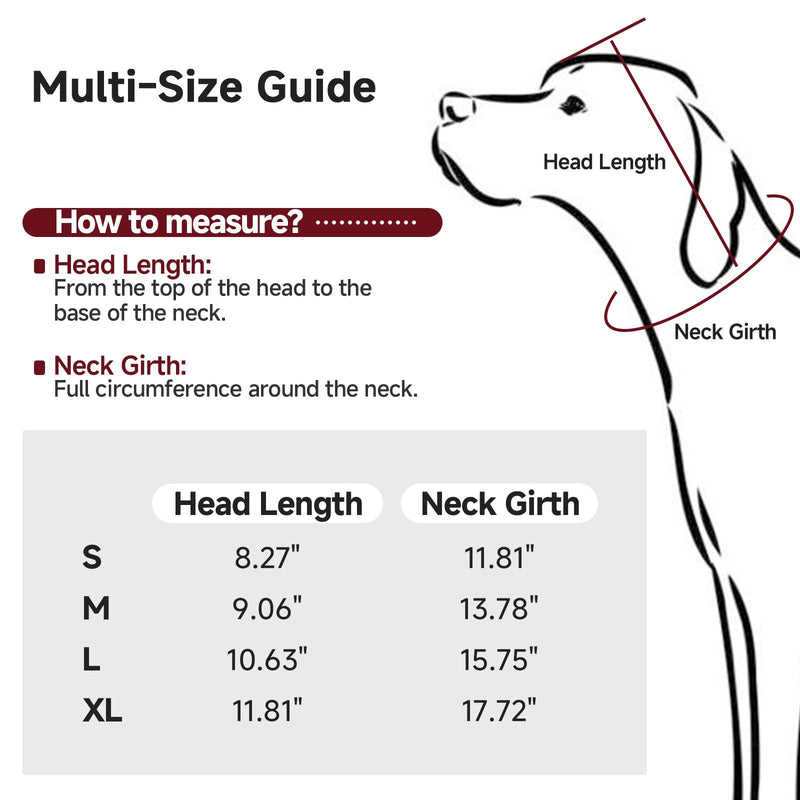 Ear Protection for Dogs, Soothing Fireworks, Thunderstorms, Infection Prevention & Ear Hygiene, Elastic, Grey, M gray