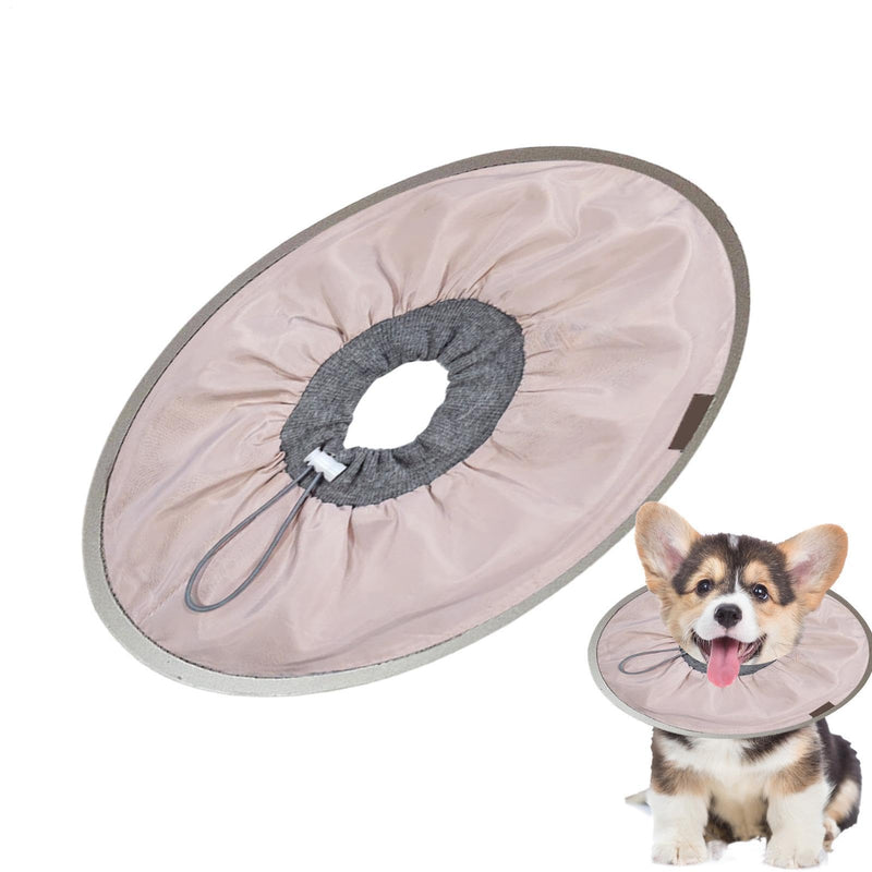 Soft cat cone, dog recovery collar, adjustable recovery collar for cats | Adjustable cat collar to prevent wound licking, lightweight cat cone collar, soft, light pink, size M