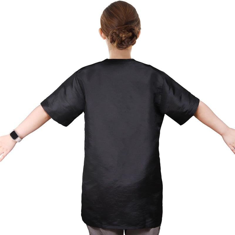 Waterproof Pet Grooming Workwear, Short Sleeves Dog Grooming Smock, Hairdresser Uniform with Full Zipper & Pockets, Anti-Static Professional Stylist Jacket for Barber Salon Pet Shop Medium - PawsPlanet Australia