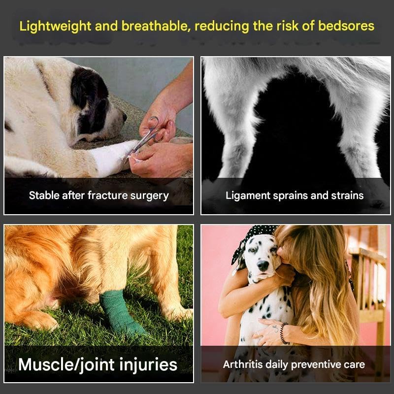 Dog Leg Braces for Back Leg with Three Metal Spring Inserts, Dog Hock Joint Brace for Hind Leg, Hock Splint for Dogs with Fractures, Sprains and Canine Arthritis (X-Large) X-Large - PawsPlanet Australia