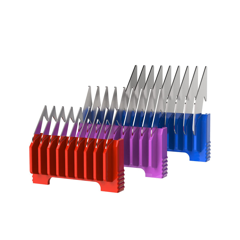 Animal Stainless Steel Clip Attachment Guide Comb Set for 5-in-1 Detachable Blade Pet, Dog and Cat Clippers (Not compatible with A5 style Detachable Blade) - PawsPlanet Australia