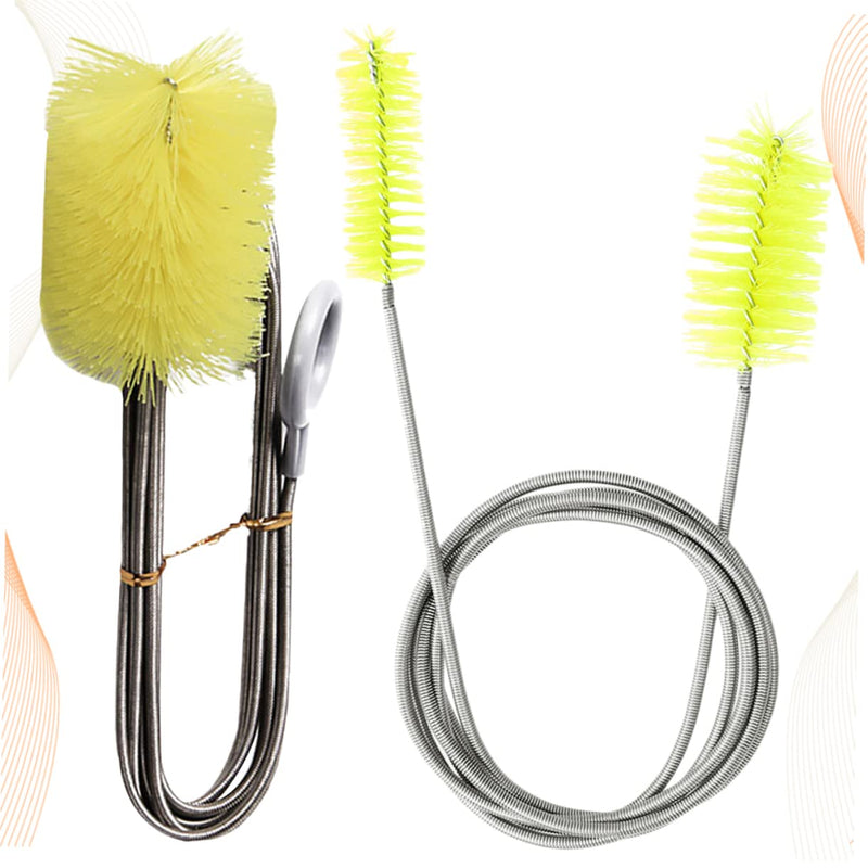 2pcs Tube Cleaning Brush for Hair Brush Cleaner Aquarium Brush Fish Tank Brush Aquarium Cleaning Tool Fish Tank Cleaning Brush aquatainer Piping Bottle Brush Spring - PawsPlanet Australia