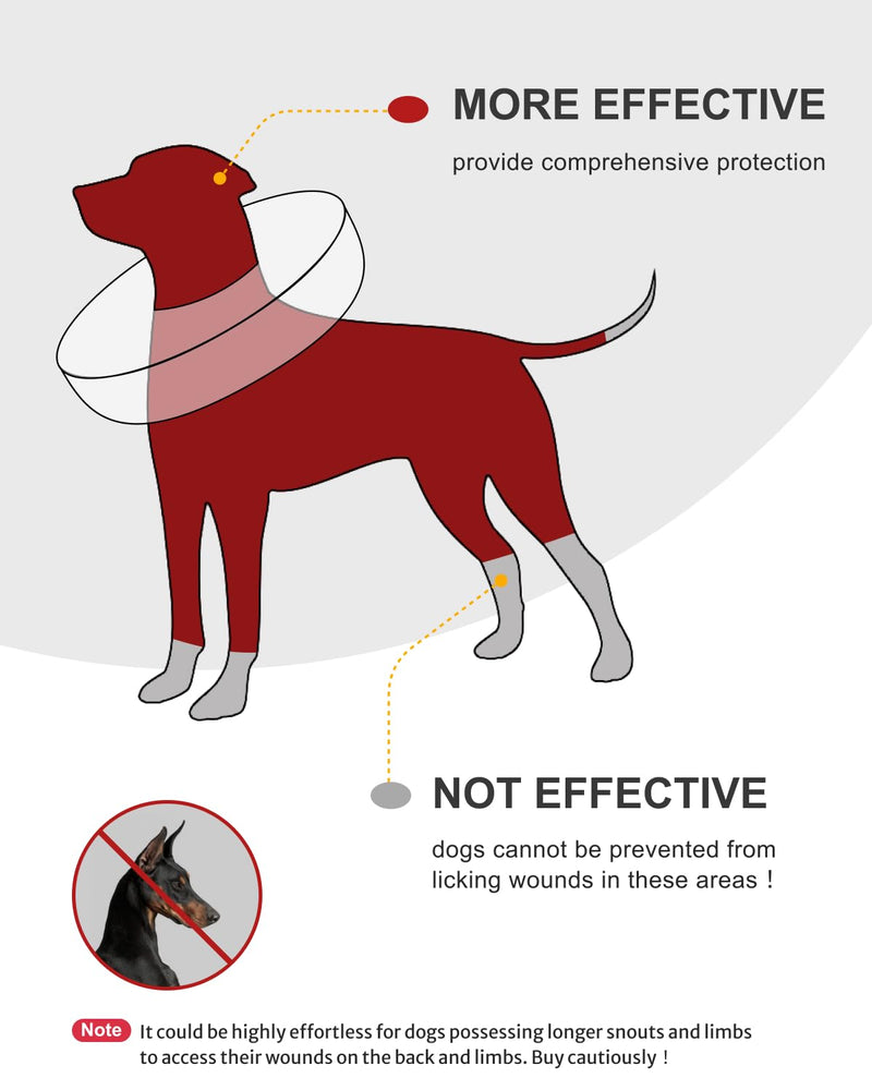 Dog Cone Collar for Small Medium Large Dogs for After Surgery, Pet Inflatable Neck Donut Collar Soft Protective Recovery Cone for Dogs and Cats-Alternative E Collar Does Not Block Vision-Strawberry,M Strawberry M-Neck:11"-14" - PawsPlanet Australia