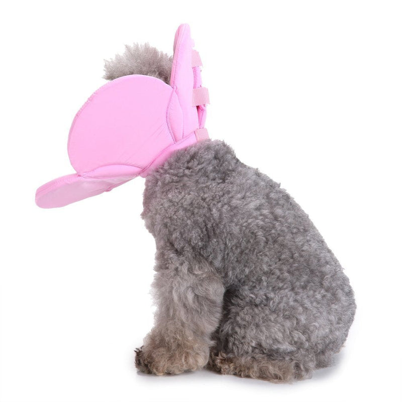 Dogs Cats Medical Grooming Pet E-Collar Recovery Remedy Protective Dog Lick Caught Soft Sponge Adjustable Postoperative Kit for Small and Medium Dog S (neck's girth 8.6" to 9.4") Pink - PawsPlanet Australia