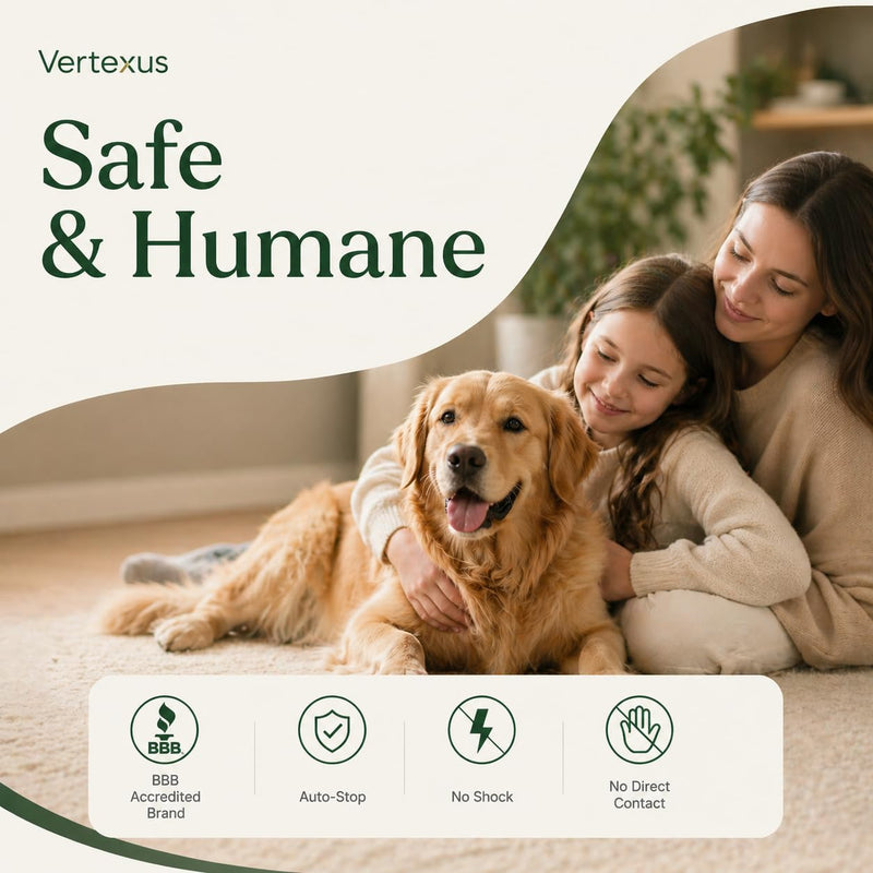 Solar Ultrasonic Bark Control Device for Your Own Dog – BBB Certified Humane Training Aid Tool, Dual-Frequency Ultrasonic 50ft Detection, 3 Adjustable Frequencies for Small Medium Large Dogs