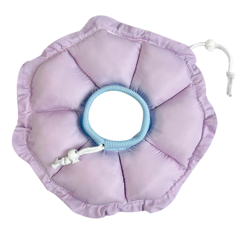 JSTHHTT Cat Collar, Adjustable Cat Neck Collar, Soft Flowers Cat Collar Cone, Anti Bite Safety Protective Collar, for Cats Small Dogs After Surgery and Injuries