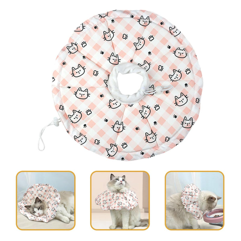 UKCOCO Elizabeth Dog Adjustable Collar and Cat Protective Collar Soft Sponge Protects Licking and Scratching Healing Surgery Pet Supplies