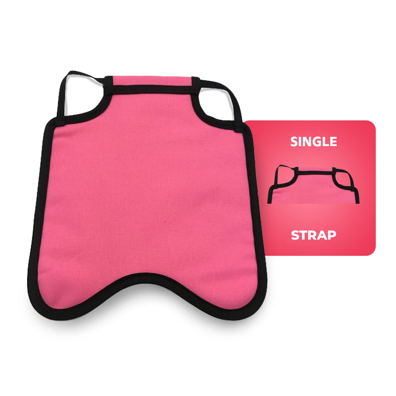 Single Strap Chicken Apron/Saddle, X-Large, Awareness Pink - PawsPlanet Australia