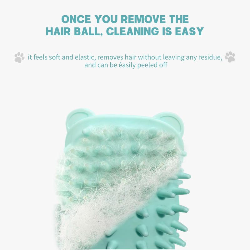 2Pcs Cat Self Grooming Brush, Pet Tickling Artifact for Cats Tickling Comb Pet Brush for Long Short Hair Cat Dog Tickling Tool, Reduce Shedding, Scratching and Itchiness, Silicone Cat Self Scratcher Blue - PawsPlanet Australia