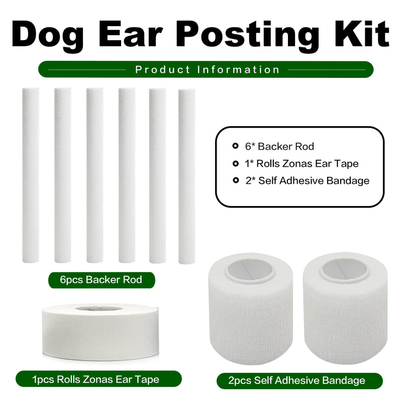 Doberman Ear Posting Kit, Dog Ear Cropping Dog Ear Stand up Care Tape Kit for Doberman Pinscher Dogs - PawsPlanet Australia