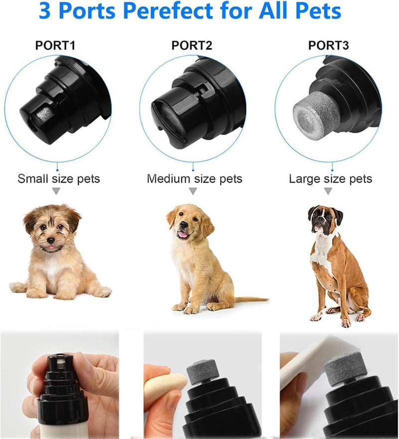 Silent Groom Pro Nail Grinder, 2025 Upgraded Heusom Silent Groom Pro Nail Grinder, Ultra Quiet Operation Pet Nail Clipper, USB Rechargeable Pet Nail Grinder for Dogs and Cats - PawsPlanet Australia