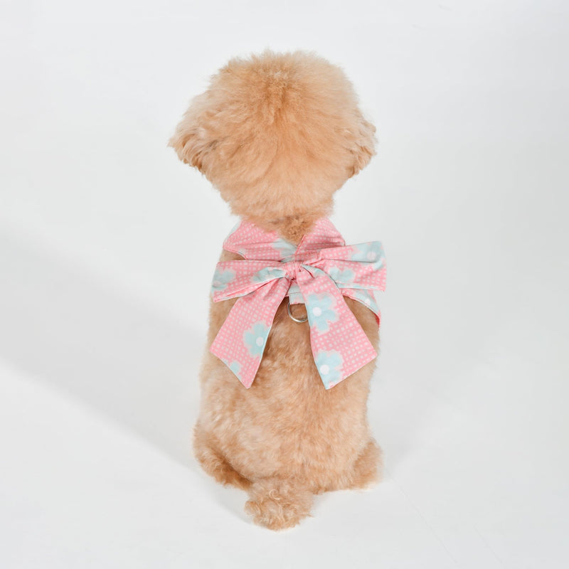 Roselin Dog Harness Fashionable Cute Spring Summer Harness for Small Dogs, Pink, Large PINK_ROSELIN - PawsPlanet Australia