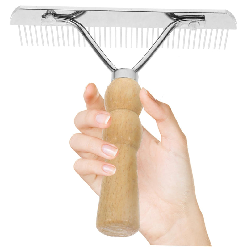 Mipcase Horse Grooming Hair Comb: Heavy-Duty Horse Grooming Brush with Ergonomic Handle for Shedding & Dirt Removal, Enhances Mane, Tail & Coat Health - PawsPlanet Australia