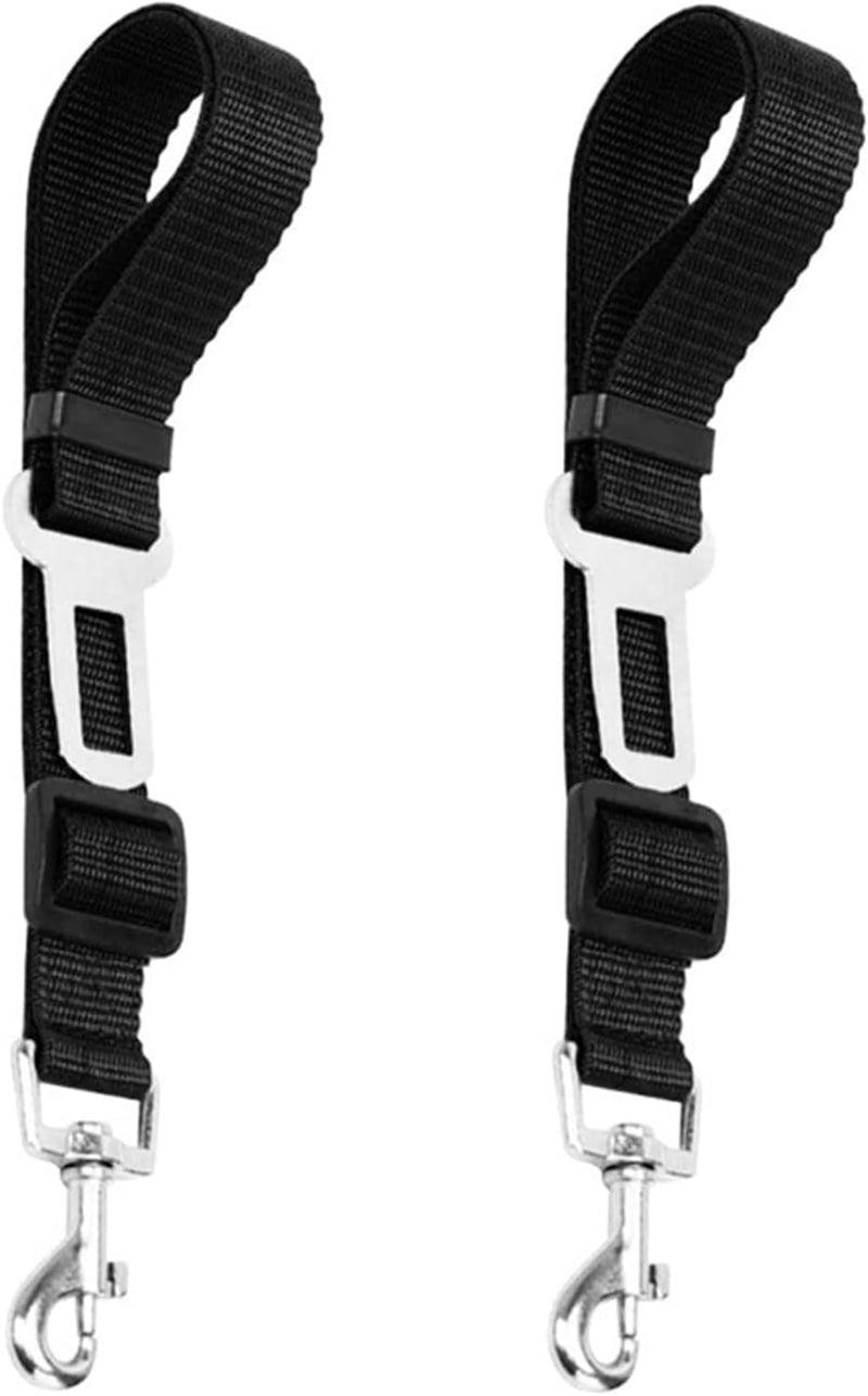 Car Dog Leash - Best Dog Seat Belt (2 Pack) Car Harness Attachment for Dogs - Adjustable Dog Restraints Seatbelts for Cars (17.5in - 26in) - PawsPlanet Australia