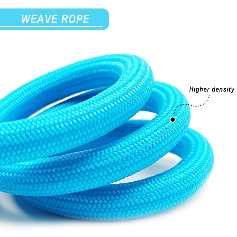 3FT Strong Nylon Rope Dog Leash with Comfortable Padded Handle Classic Dog Leash 1/2" for Medium Large Dogs Walking Blue - PawsPlanet Australia