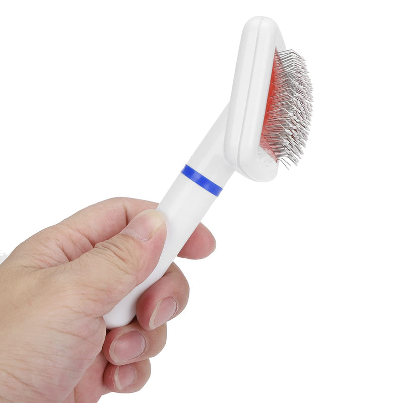 Small Dog Hair Comb, Grooming Slicker Brush, Stainless Steel Deshedding Dematting Brush, Rotating Head for Dogs and Cats - PawsPlanet Australia
