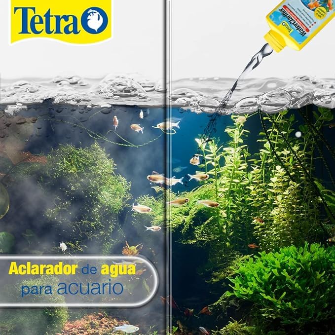 Tetra Water Clarifier, Aquarium Treatment Solution, 8.45 oz, Clears Cloudy Aquarium Water, Safe to Use with Fish and Plants, For Fresh Water