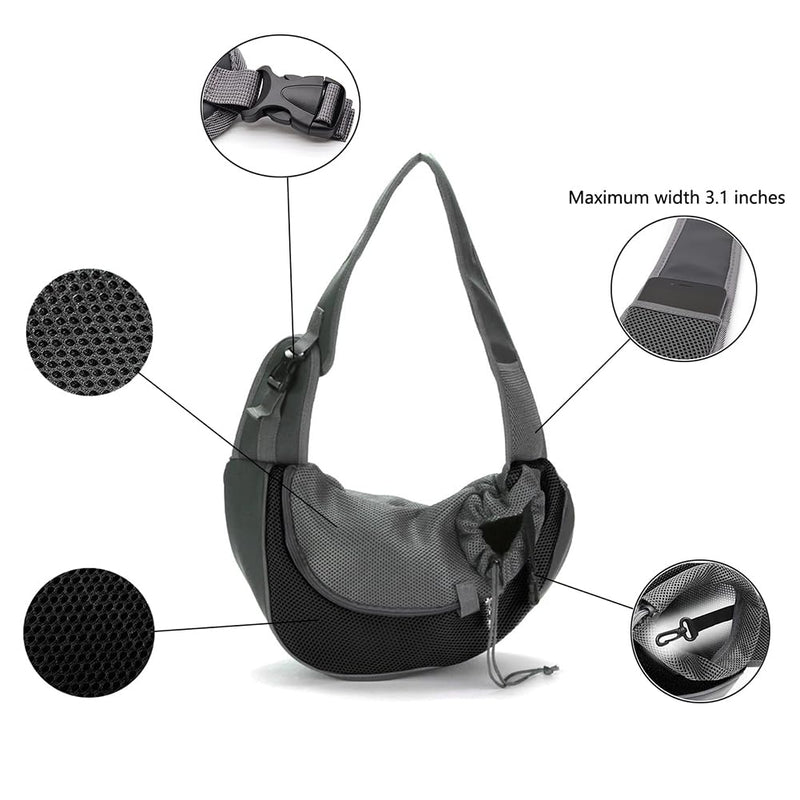 Pet Sling Carrier for Small Dogs Cats Breathable Mesh Travelling Hands-Free Puppy Backpack(Fits Approximately 3 lbs to 6 lb Pets) - PawsPlanet Australia