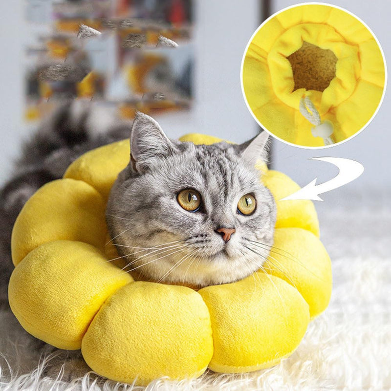 Soft Cat Recovery Cone Collar - Adjustable & Comfortable Pet Collar to Prevent Licking Wounds After Surgery,Fits Cats,Small Dogs and Rabbits