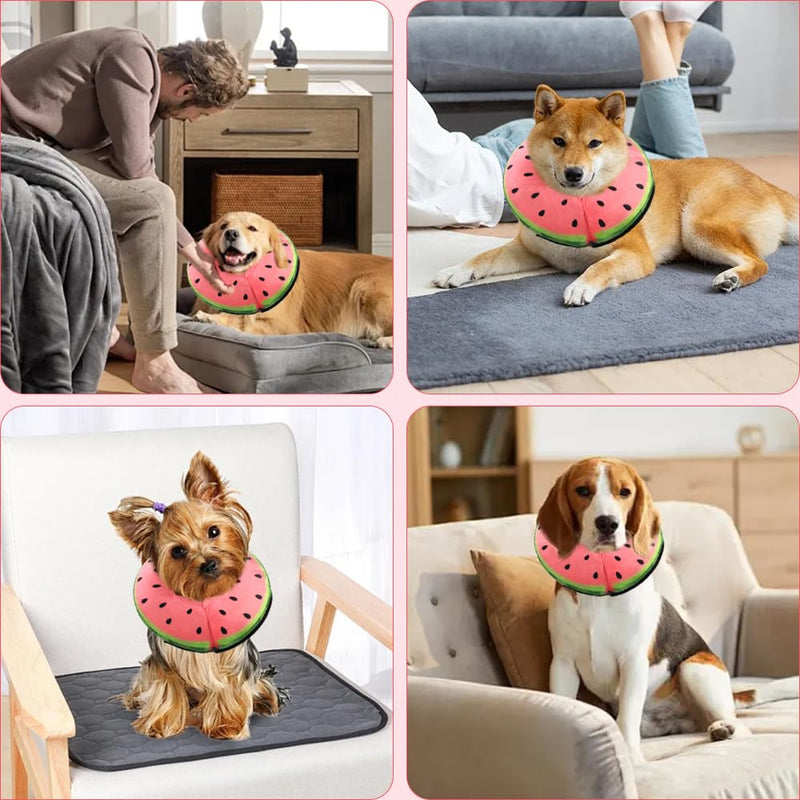 Inflatable Dog Collar, Leak Protection, Soft, Protective Collar, Dog Collar After Surgery, Dog Collar with Adjustable Buckle, Inflatable Dog Collar for Recovery After Surgery - M