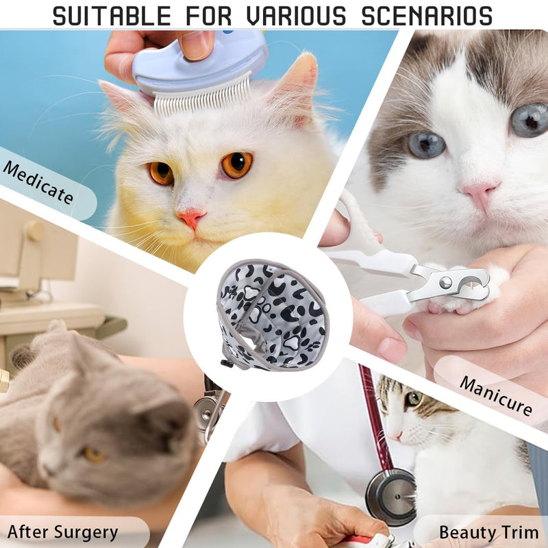 1 x Cat Collar Cat Soft Cat Recovery Collar Foldable Protective Collar Kitten Prevents Licking After Surgery and Injuries for Cats