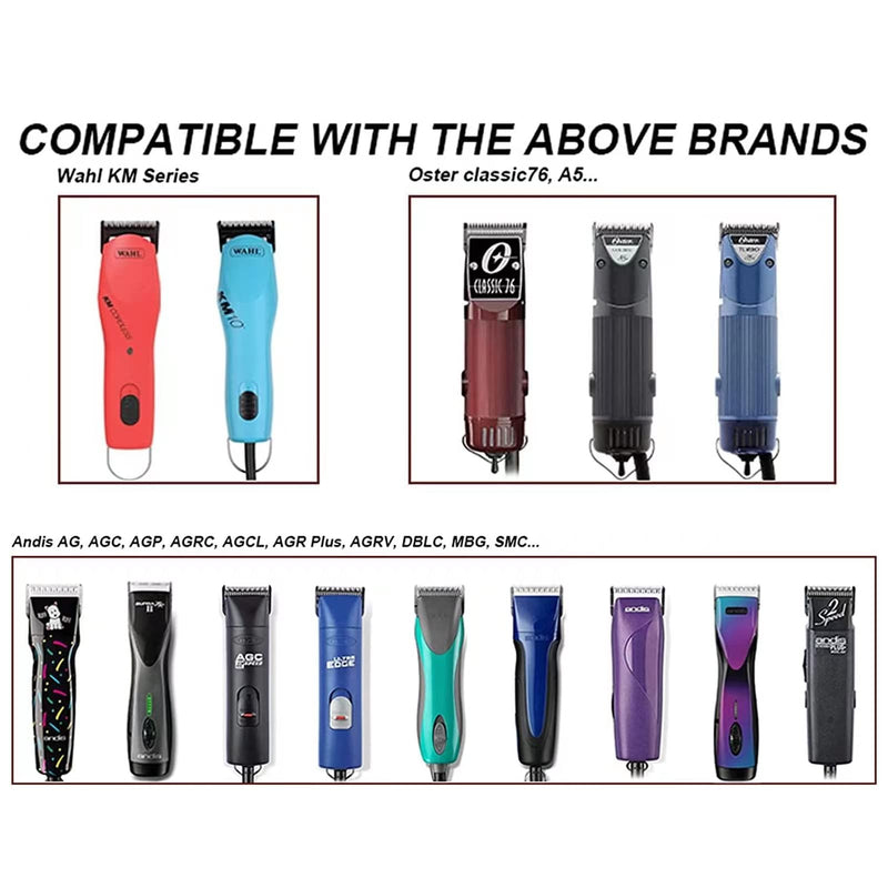 7FC/5FC/4FC Detachable Pet Dog Grooming Clipper Ceramic Blades Set,Compatible with Andis/Heiniger/Moser45 and Oster A5 and Wahl KM10 Series Clippers,3 Pack,Gold 7FC+5FC+4FC - PawsPlanet Australia