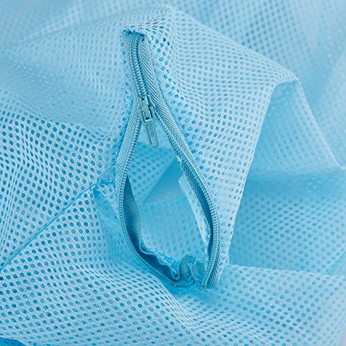 Adjustable Multifunctional Polyester Cat Washing Shower Mesh Bags Pet Nail Trimming Bags (Blue) Blue - PawsPlanet Australia