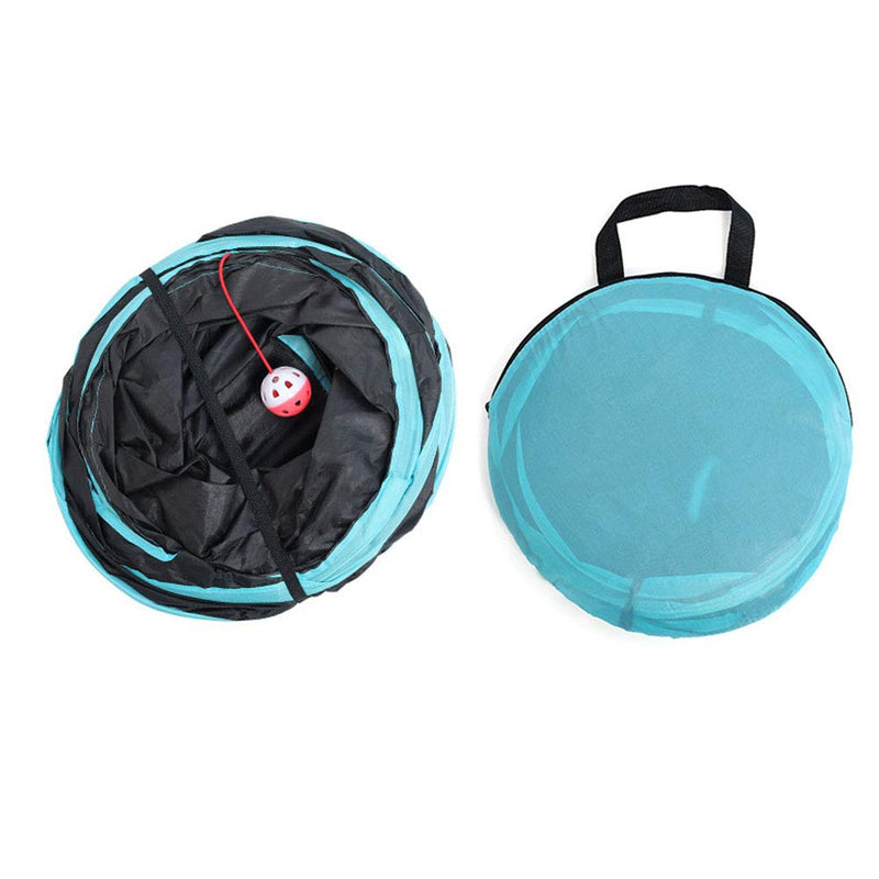 iHOO Cat Tunnels Crinkle Play Toys Collapsible Tube with Ball Maze Cat House Pet Interactive for Cat Puppy Kitten Rabbit S-5-Way Tunnel - PawsPlanet Australia