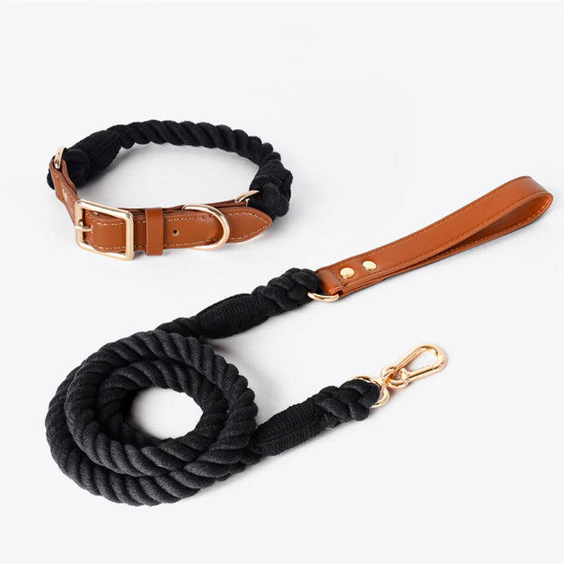 Classic cotton dog collar. Stylish and robust. Ideal for small pet owners. Quality pet accessory. Durable collar.