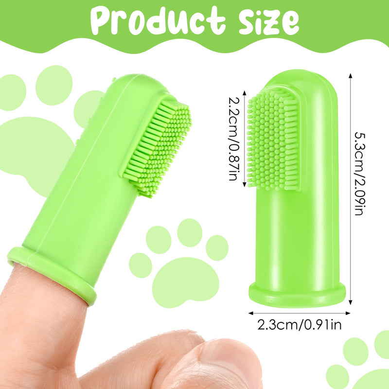 80 Pcs Finger Toothbrushes for Dogs, Food Grade Silicone Soft Pet Finger Brushes Washable Toothbrush for Small Dog Cat Easy Cleaning Dental and Oral Care(4 Colors) - PawsPlanet Australia
