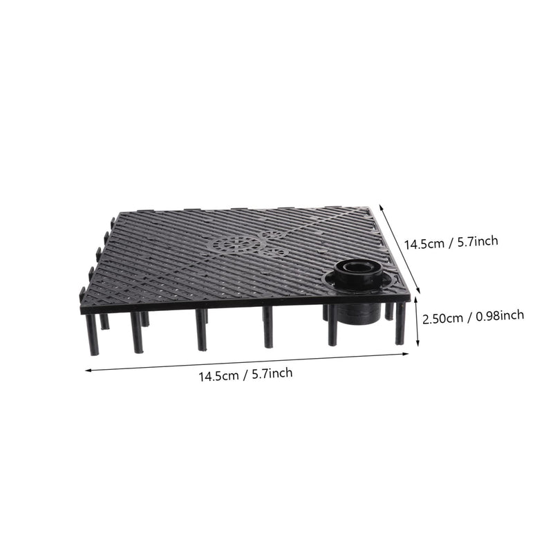 5pcs Fish Tank Filter Plate Undergravel Filter Fish Tank Gravel Black Aquarium Sand Black Strainer Fish Breeding Tanks Substrate for Fish Tank Bottom Bracket Plastic - PawsPlanet Australia