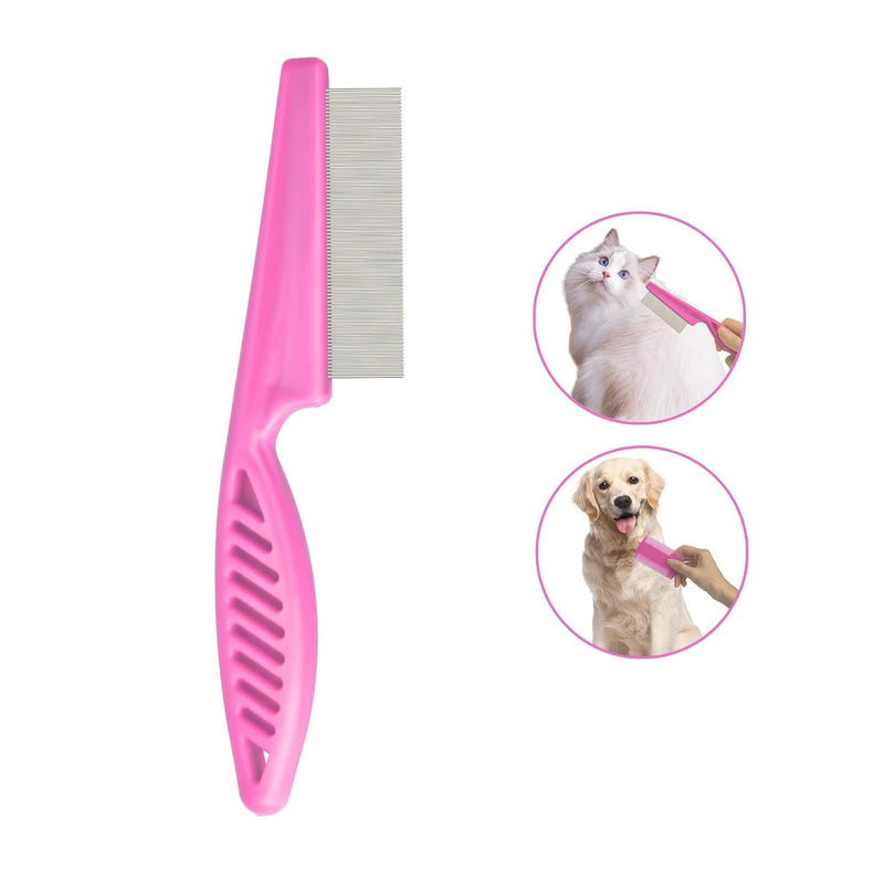 Pets Grooming Comb Kit for Small Dogs Puppies for Tear Stain Remover, 2-in-1 with Round Teeth to Remove Knots Crust Mucus by - PawsPlanet Australia