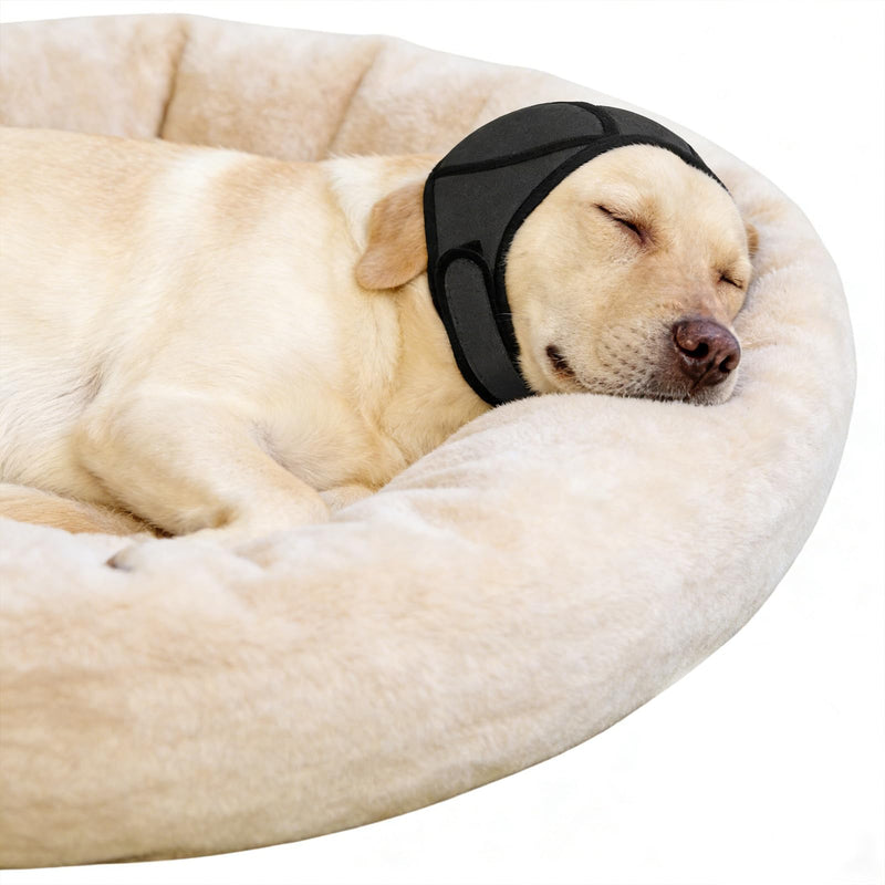 Dog Ear Muffs,Dog Ears Protectors,Waterproof Dogs Ear Covers,Dogs Snood Swim Ears Protectors,Adjustable,Reduce Stress and Anxiety,for Grooming, Swimming, Thunderstorms,Firework