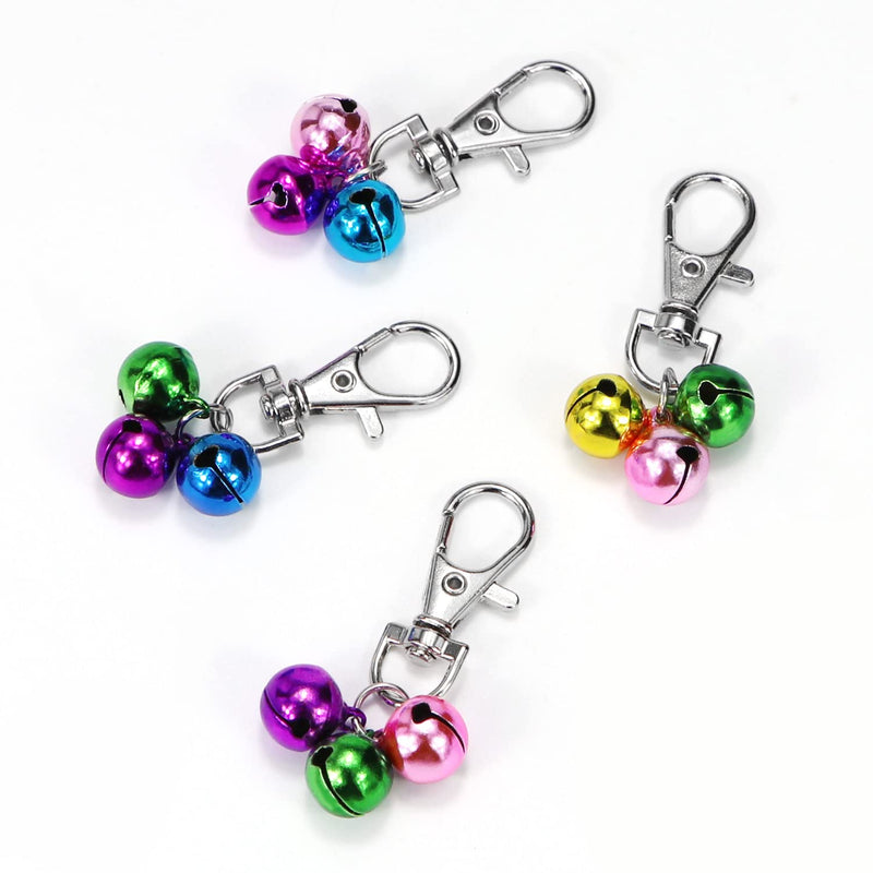 Cat Collar Bells Loud Dog Bell Training Charm Pendants for Pet Puppy Kitty Necklace Collar 10 PCS Colorful - PawsPlanet Australia