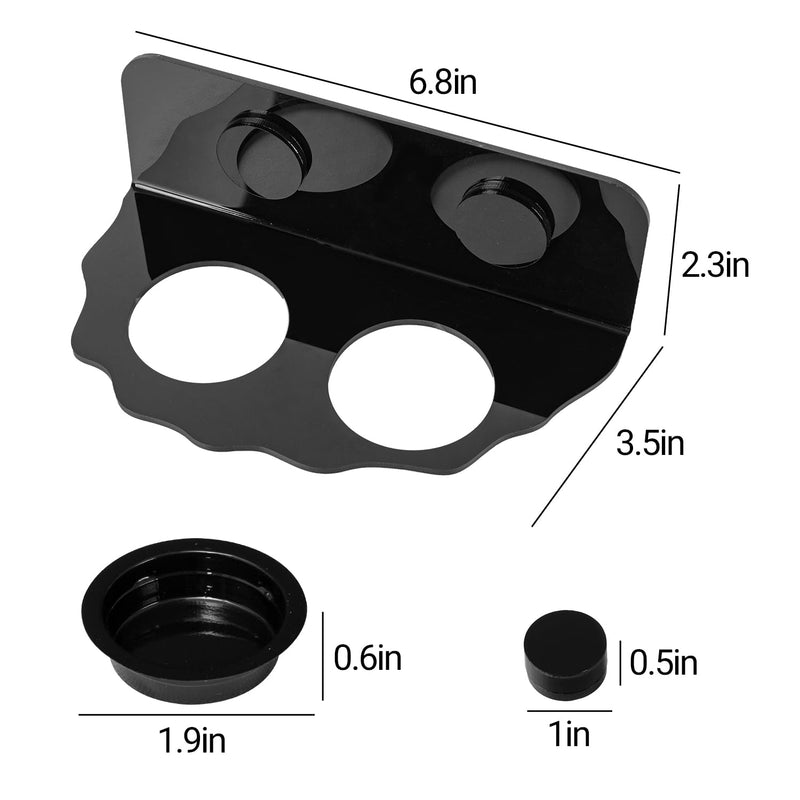 REPTI ZOO Magnetic Gecko Feeding Ledge, Acrylic Aboreal Feeding Ledge with 6PCS Cups, Strong Magnetic Reptile Ledge Gecko Food Ledge - PawsPlanet Australia