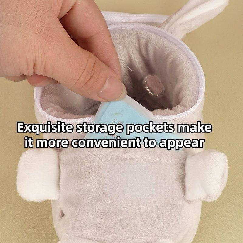 Sugar Glider Bonding Pouch Bonding Pouch Carry for Rat Syrian Hamster Hedgehog Small Pocket Pets, Gerbil Travel Bag Cute Bunny-Shaped Outing Bag with Large Transparent Window (Pink,Small) Pink - PawsPlanet Australia