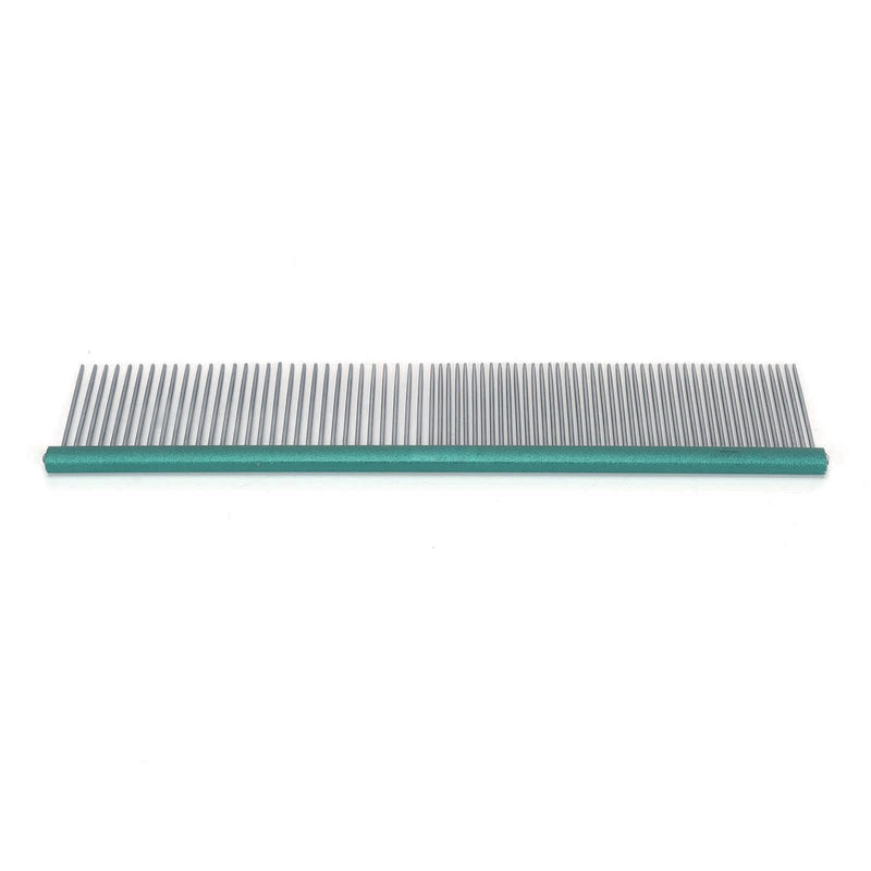 Greyhound Comb For Dogs, Metal Dog Comb Dog Combs with Rounded Ends Dog Comb Cat Comb For Removing and Knots Grooming Tool For Long Short Haired Dog (Green 13cm/5.1in) Green 13cm/5.1in