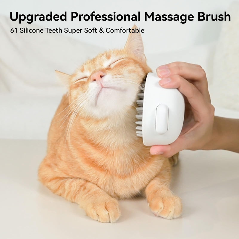 aumuca Pet Deshedding Brush with Silicone Cat Brushes for Massage - PawsPlanet Australia