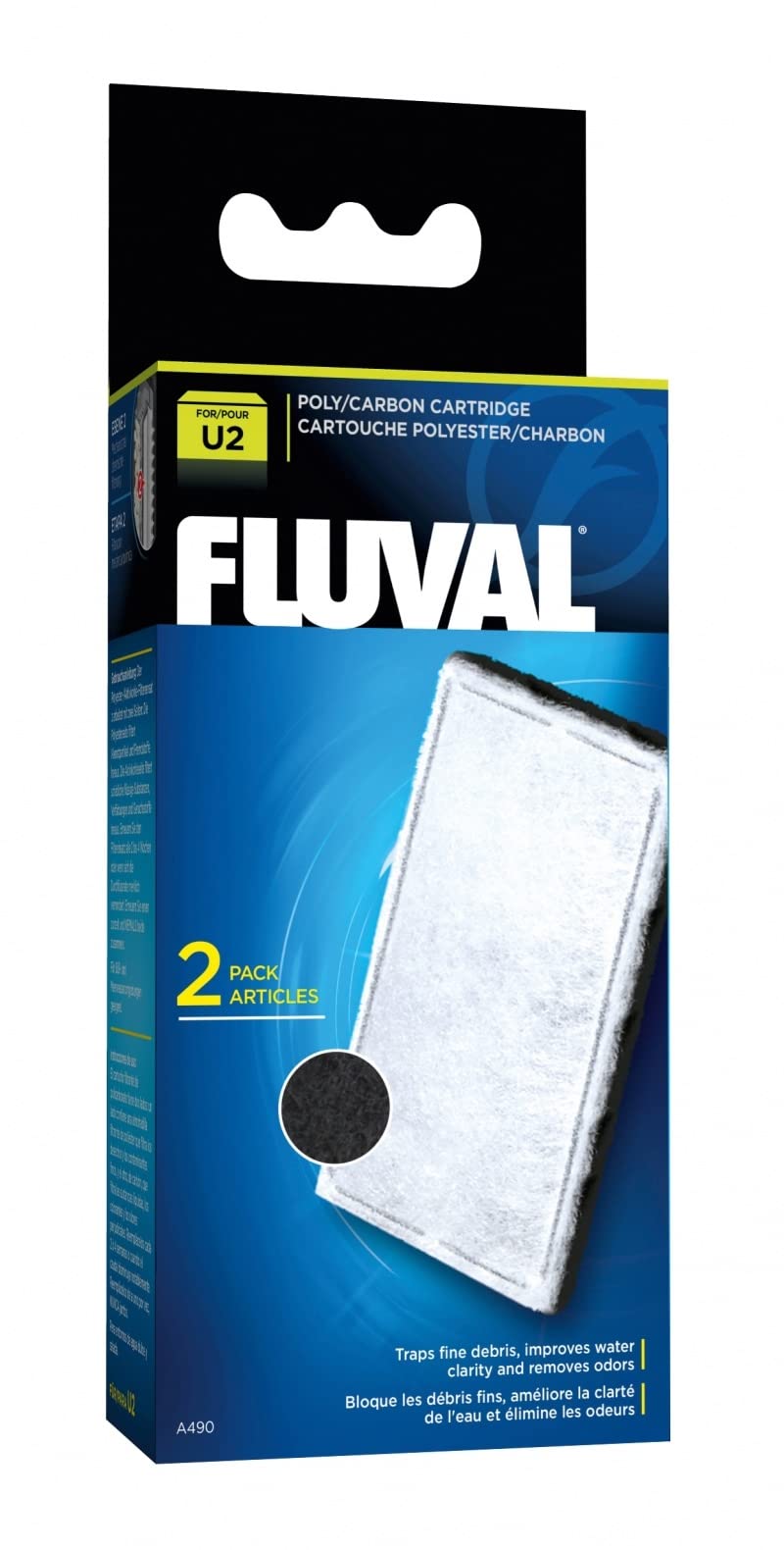 Fluval U2 Internal Filter Carbon Cartridge Single - PawsPlanet Australia